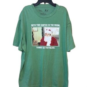 The Office Size XL TWO SANTAS IN ROOM THINGS GET RUTHLESS T Shirt Christmas